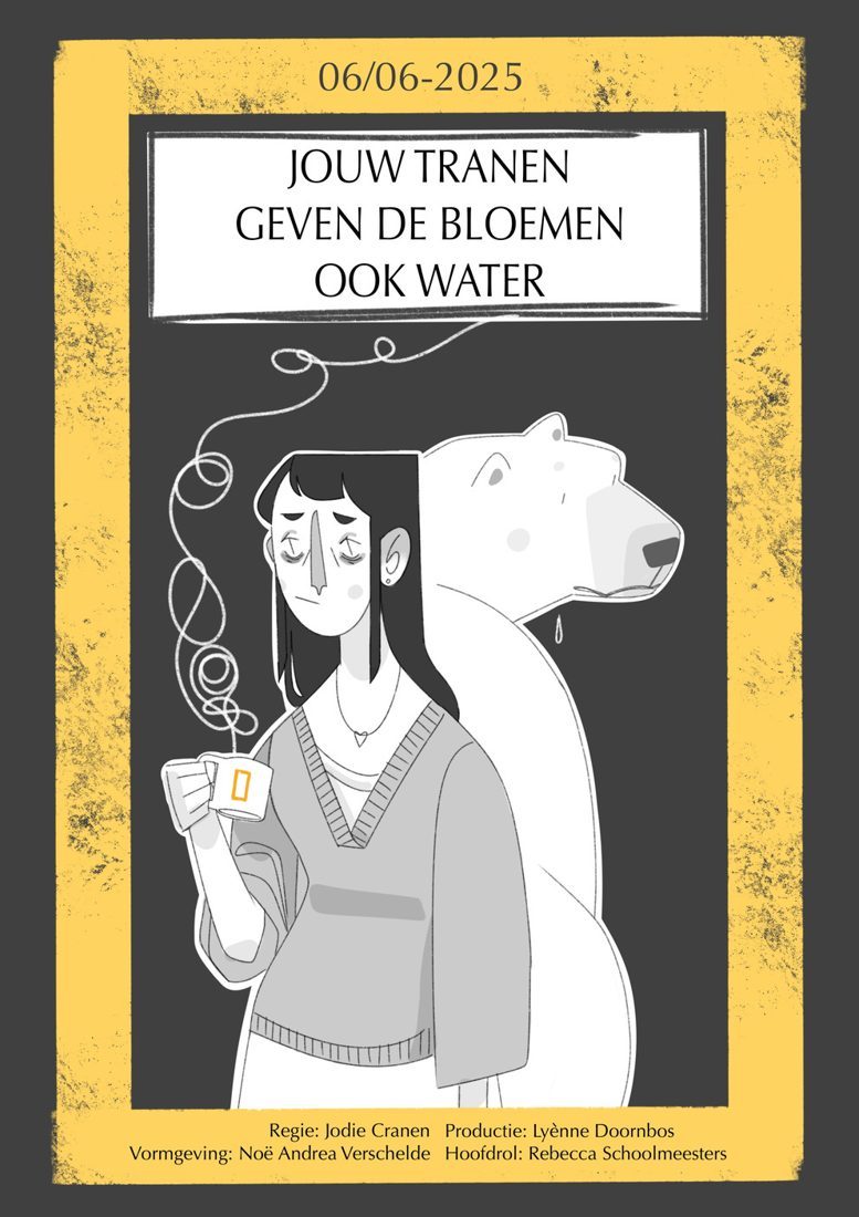 Poster: illustrated girl and polar bear